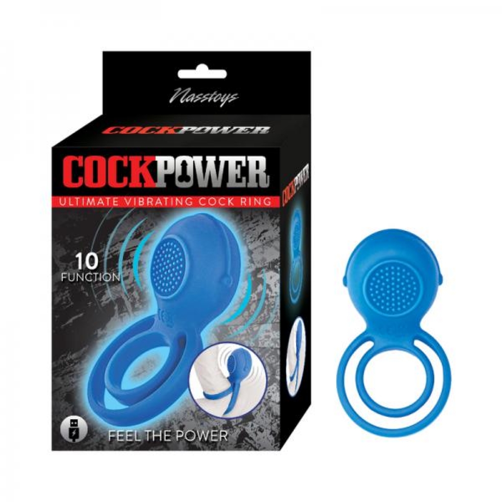 Cockpower Ultimate Vibrating Cockring Blue