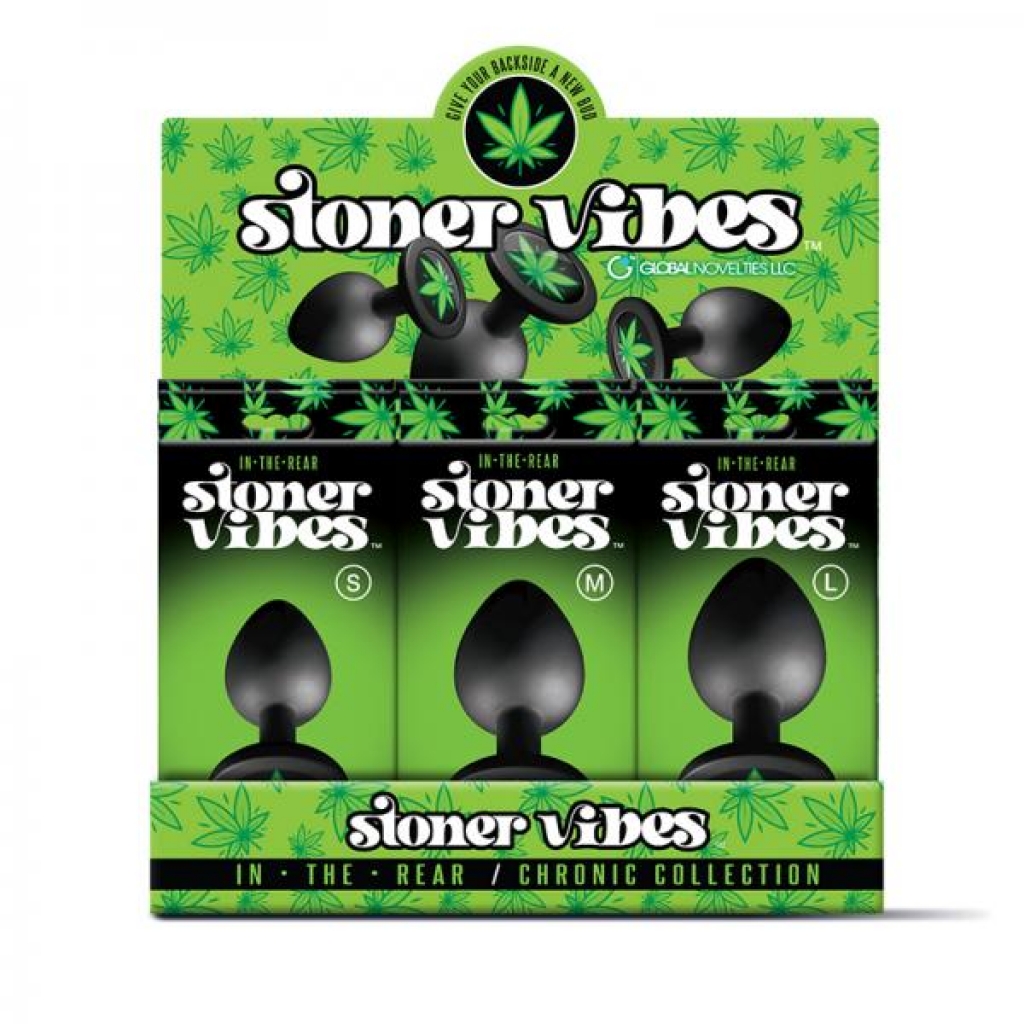 Stoner Vibes Chronic Collection Butt Plug - 12-piece Display