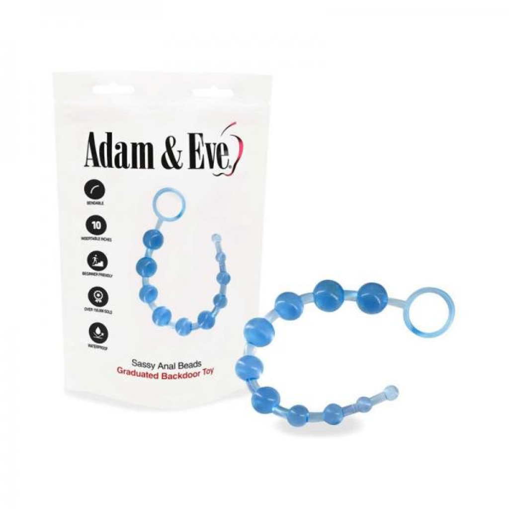 Adam & Eve Sassy Anal Beads - 12-inch Length