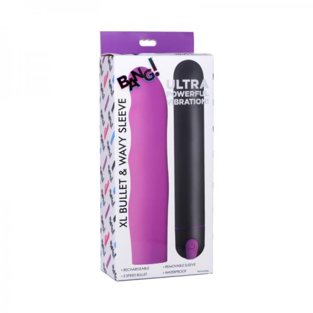 Bang! 7x Pulsing Rechargeable: Silicone Bullet - Black