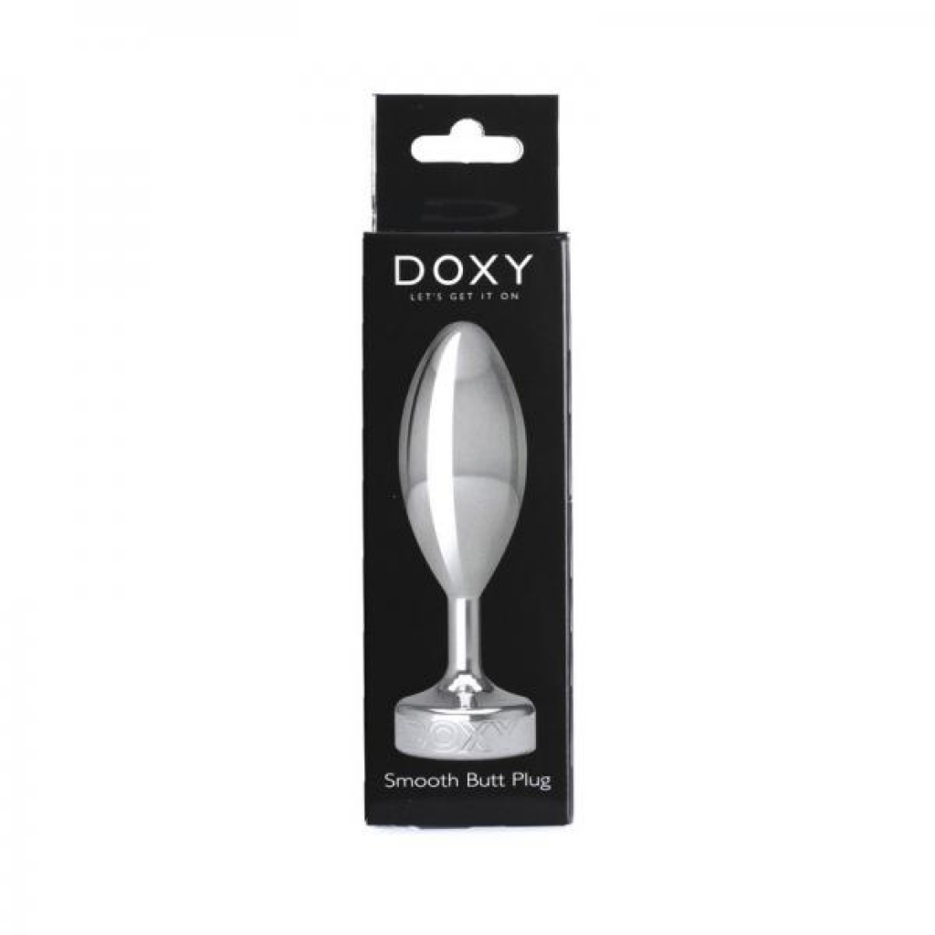 Doxy Smooth Metal Butt Plug - Silver