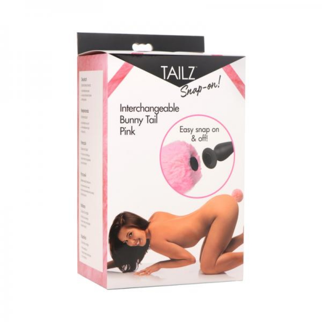 Tailz Snap-on Interchangeable Bunny Tail Pink