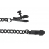 Blackline Adjustable Broad Tip Nipple Clamps - Black