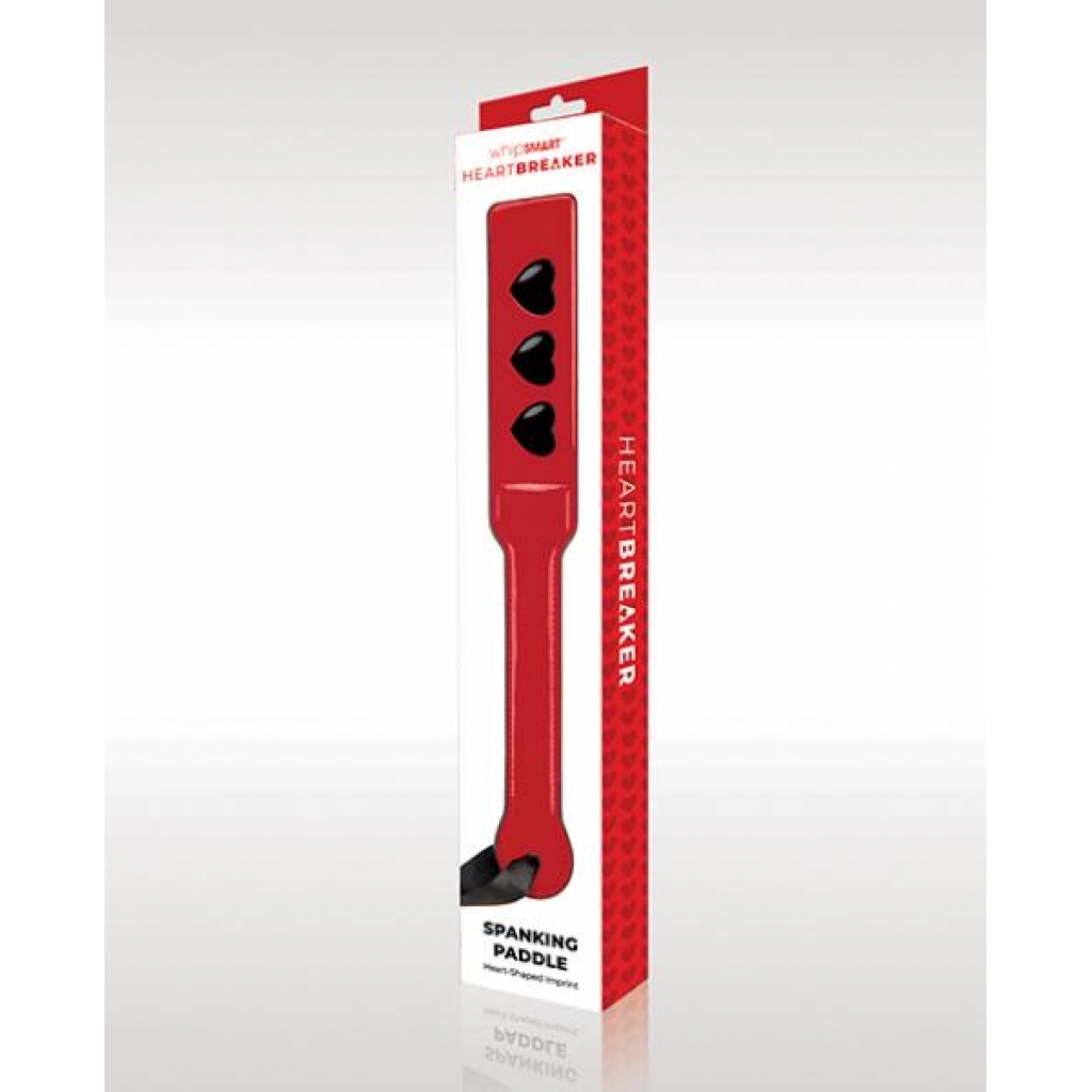 Whipsmart Heartbreaker Spanking Paddle - Red and Black