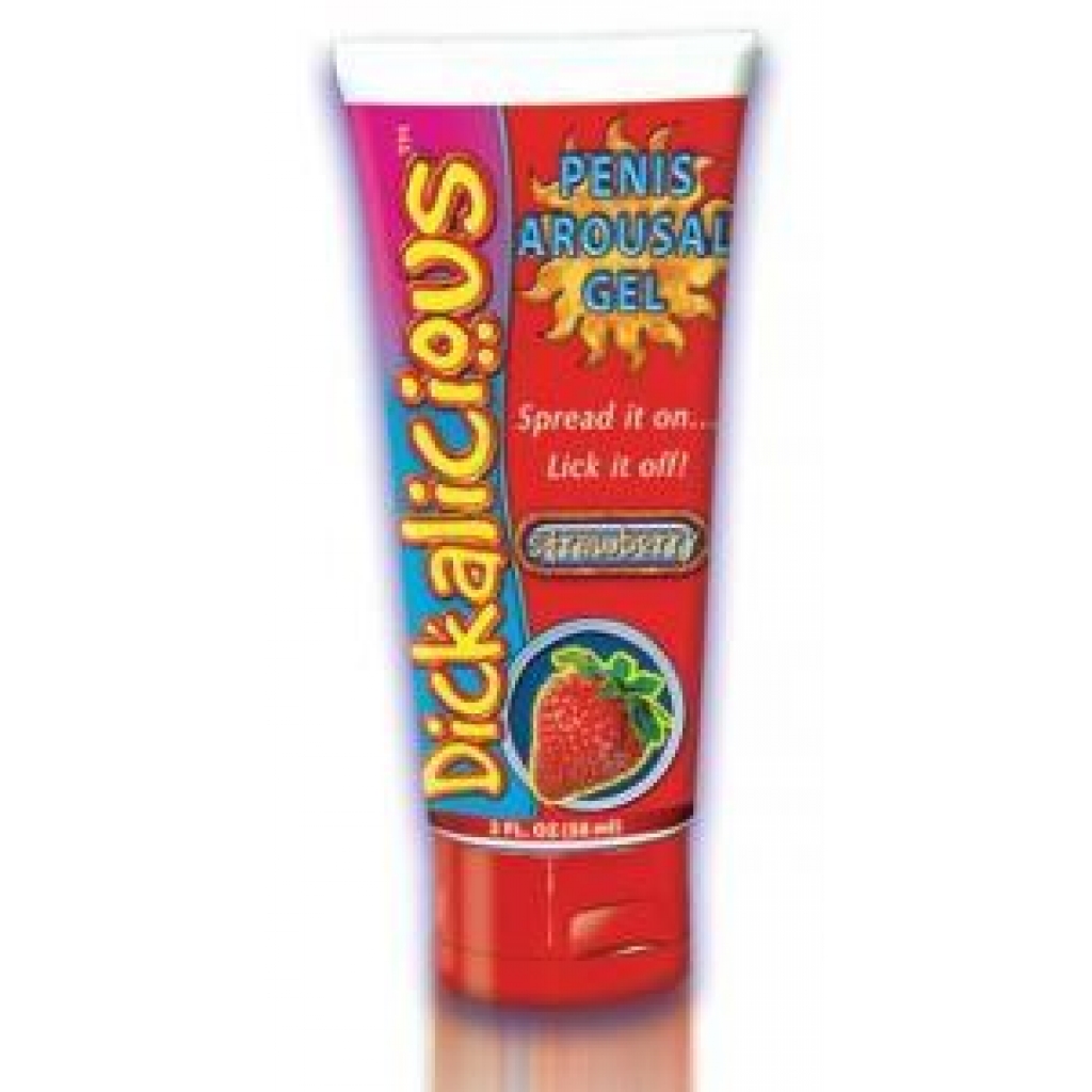 Dickalicious Strawberry Arousal Gel - 2oz