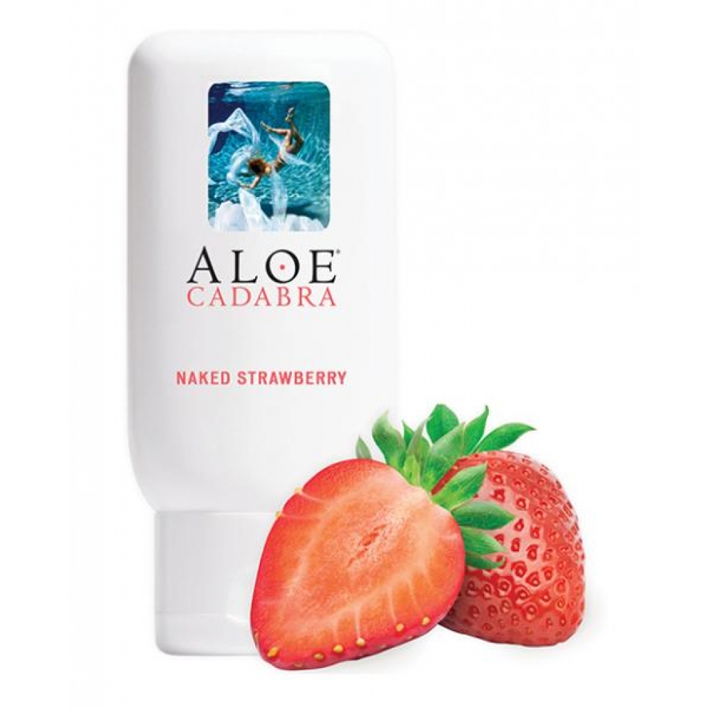 Aloe Cadabra Organic Lubricant - 2.5 Oz Bottle Naked Strawberry