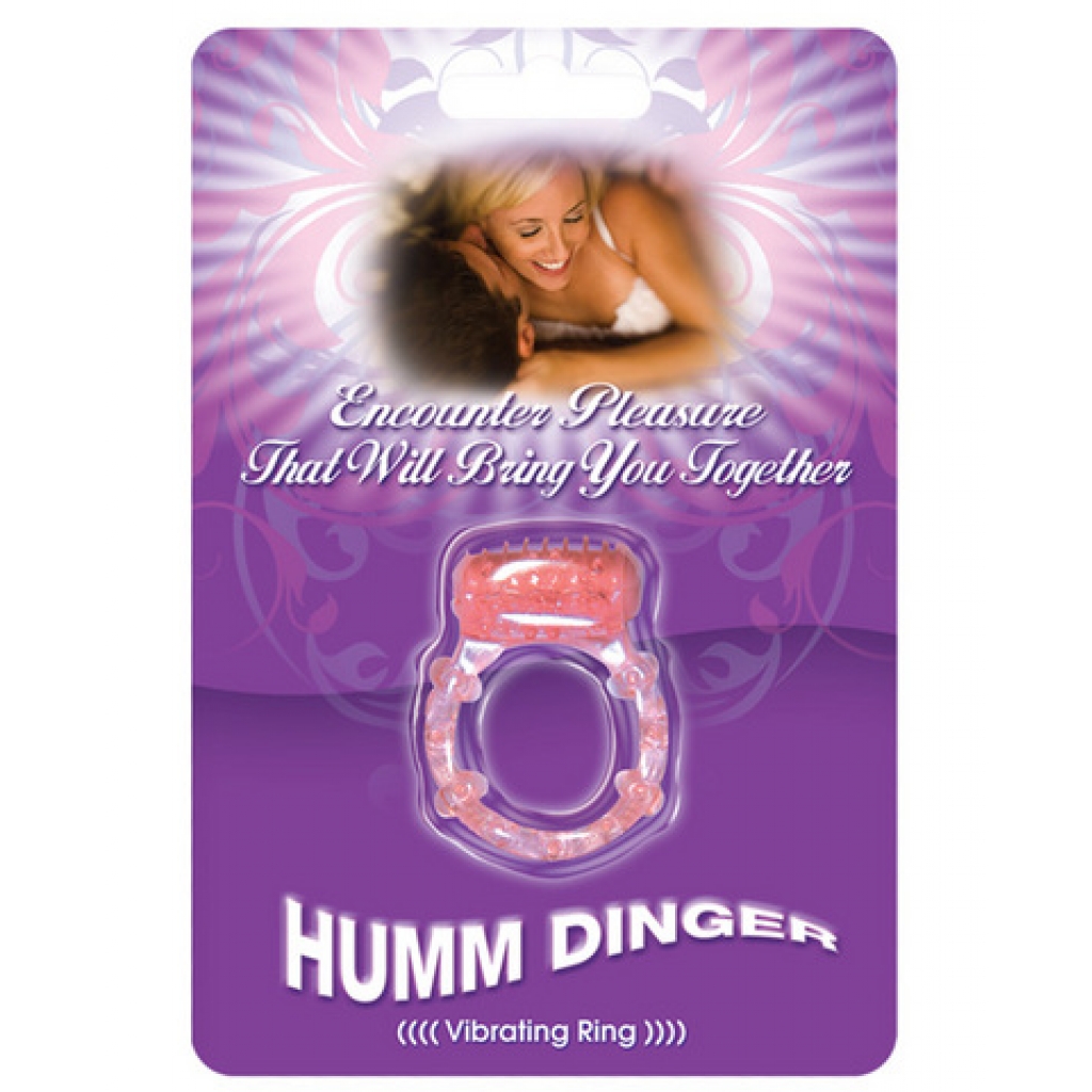 Hummdinger Vibrating Pleasure Ring - Purple