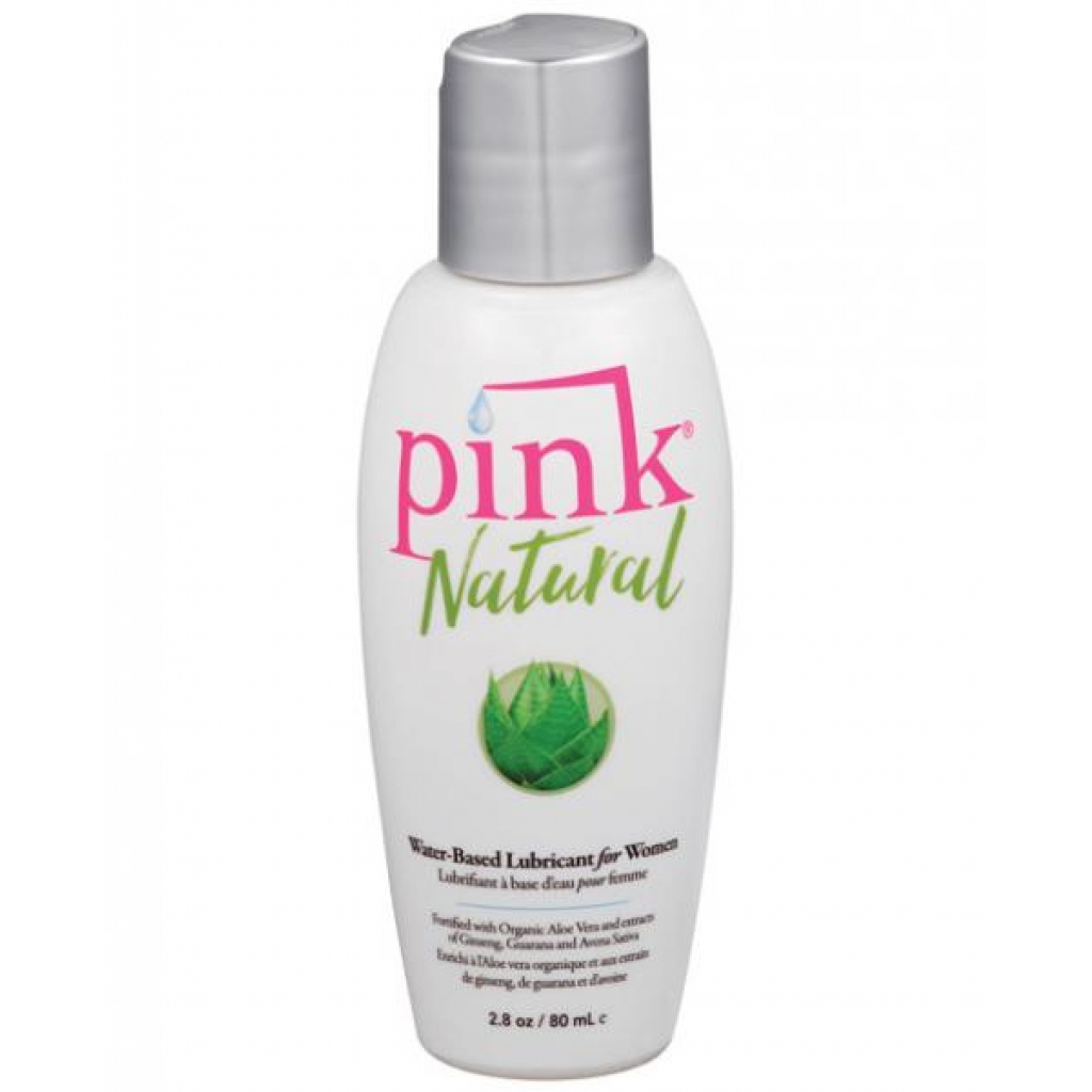 Pink Natural Water-Based Lubricant for Women - 2.8 oz