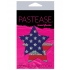 Pastease Glitter Patriotic Star Nipple Pasties - Red Blue