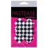 Pastease Checker Cross Nipple Pasties - Black/White