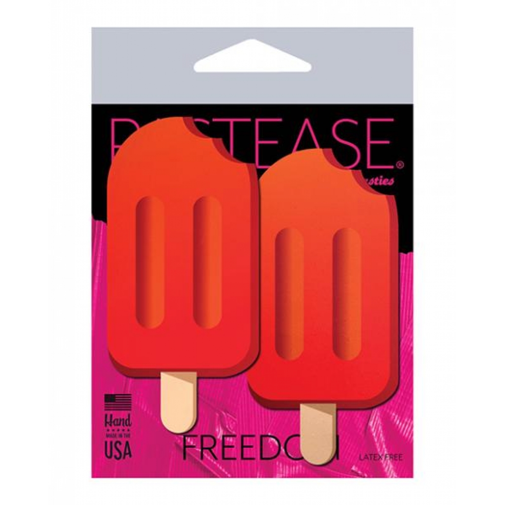 Pastease Premium Cherry Red Popsicle Nipple Pasties