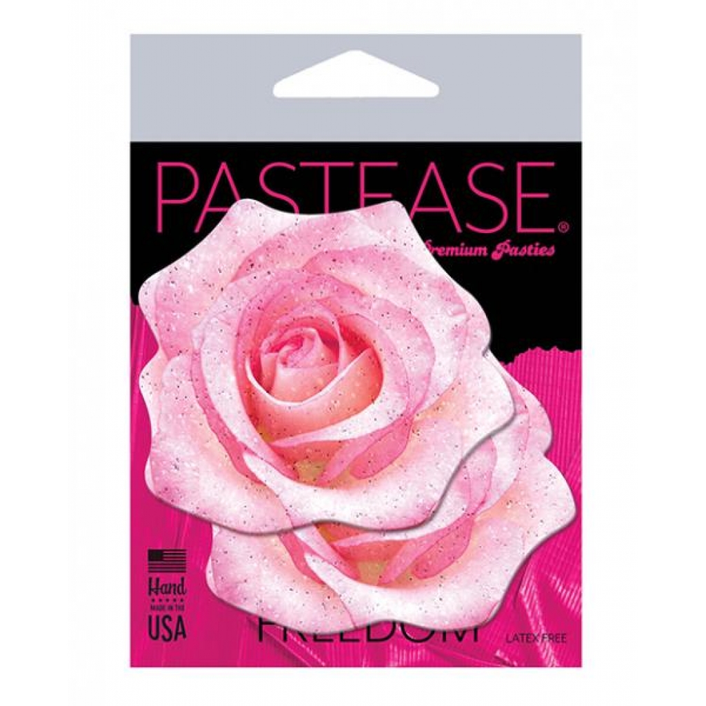 Pastease Premium Glitter Velvet Blooming Rose - Pink