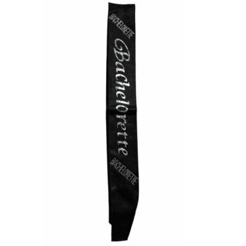 Bachelorette Non-Flashing Sash - Black