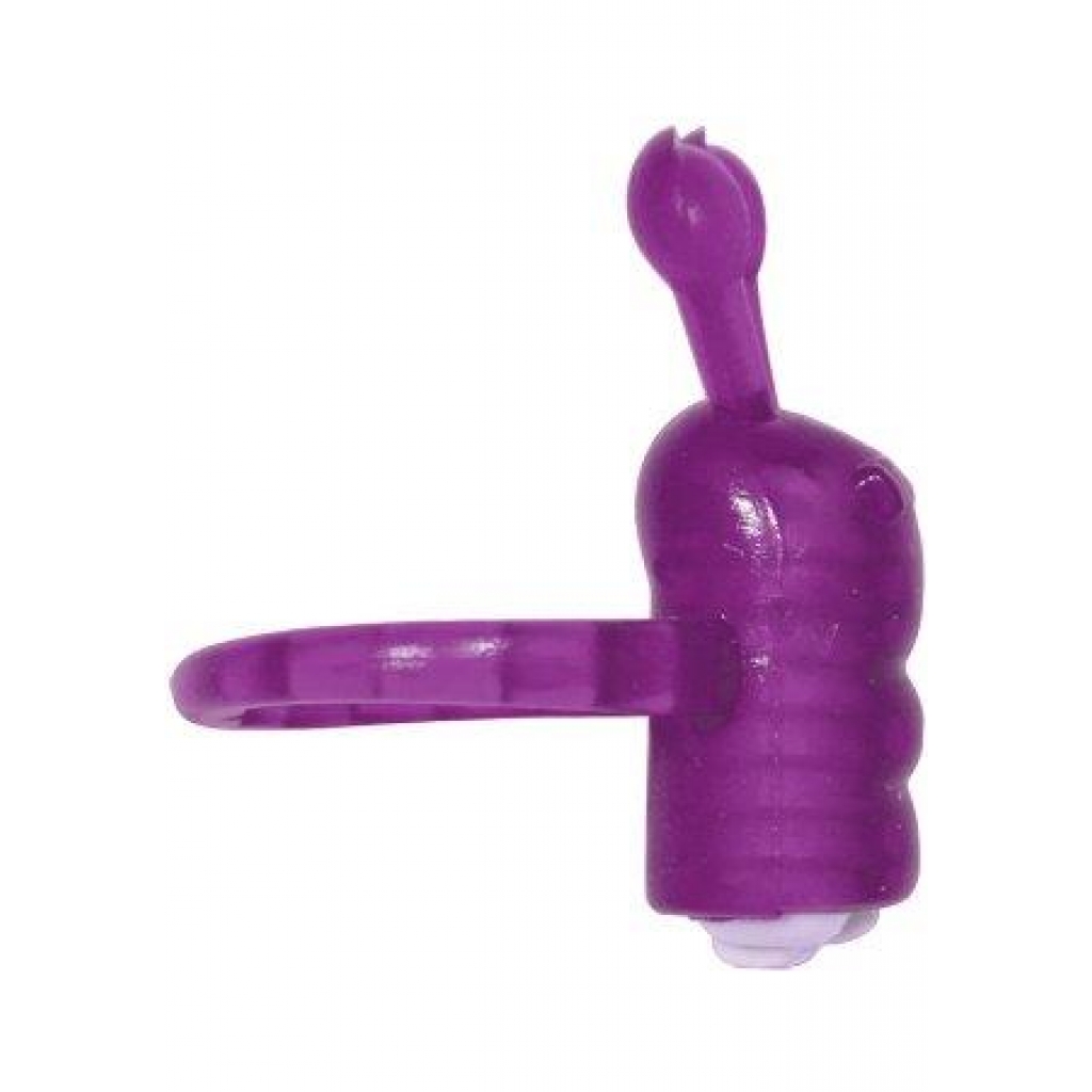 Coochy Caterpillar Vibrating C Ring - Purple