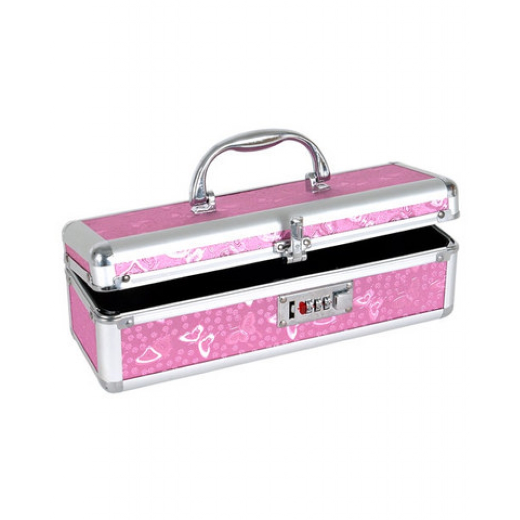 Lockable Vibrator Case - Pink