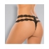 Southern Rhapsody Crotchless Panty - Black O/S