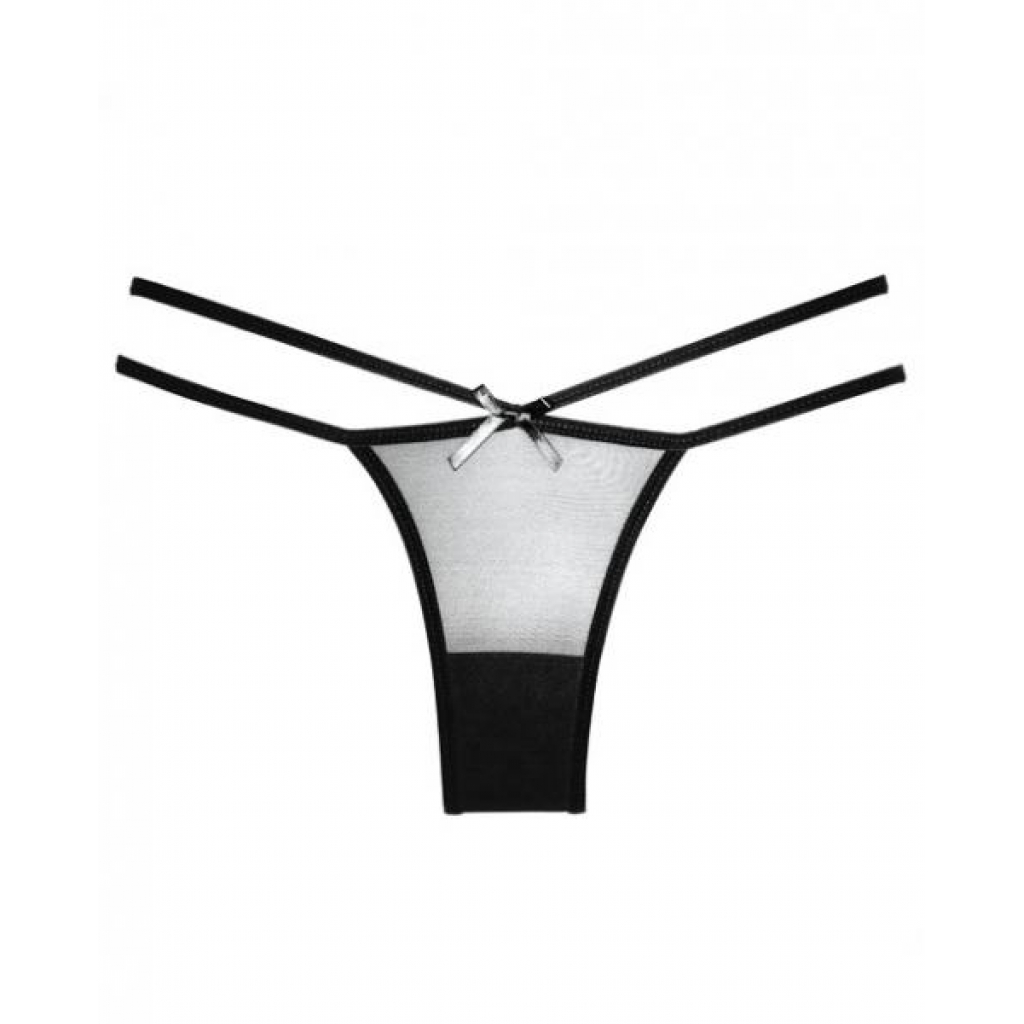 Adore Sheer Naughty Vanilla Panty – Black O/S