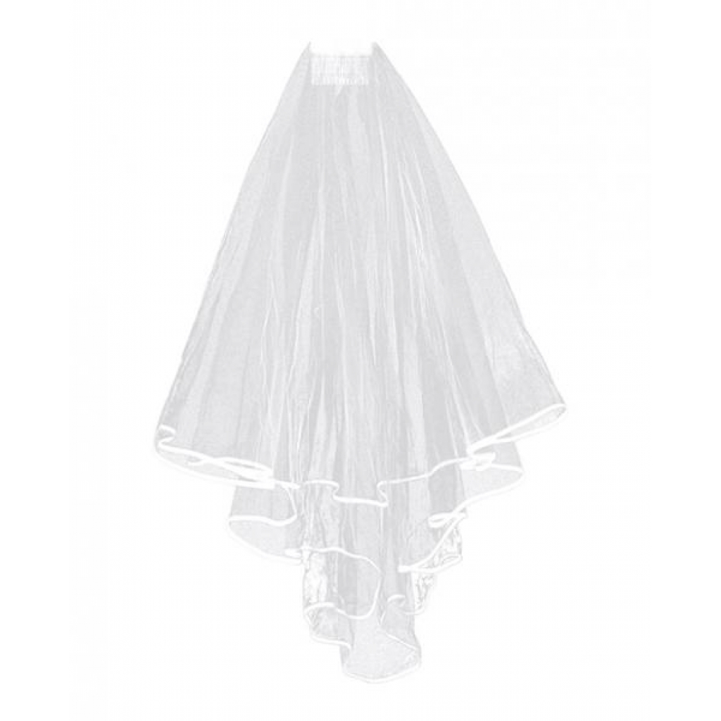 Elegant Bachelorette Veil with Comb