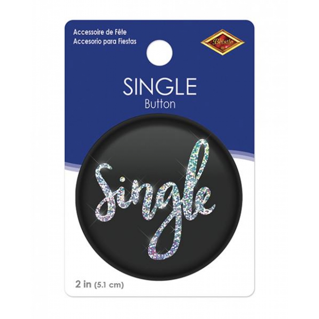 Single Button Pinback Badge