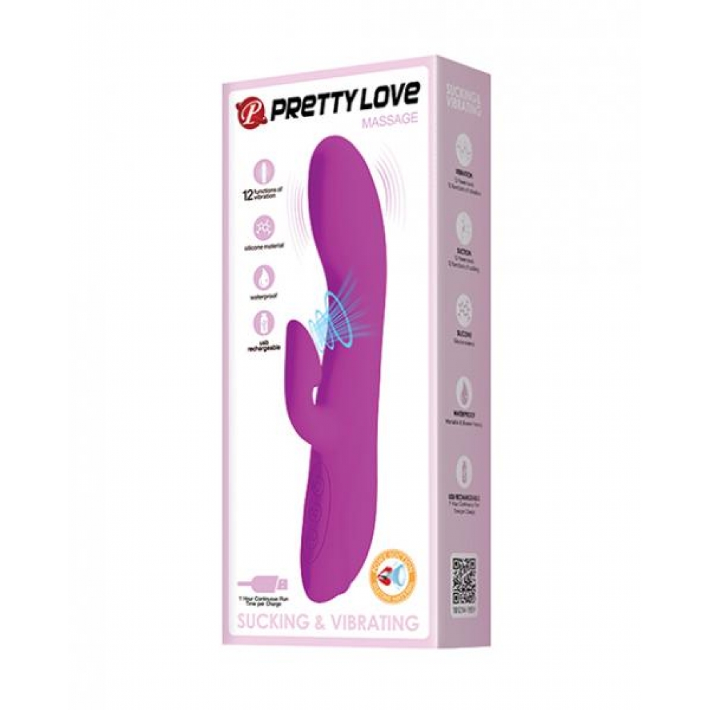 Pretty Love Flirt Sucking Rabbit - 12 Functions - Purple