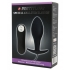 Pretty Love Vibrating Bulb-Shaped Butt Plug - Classic Black