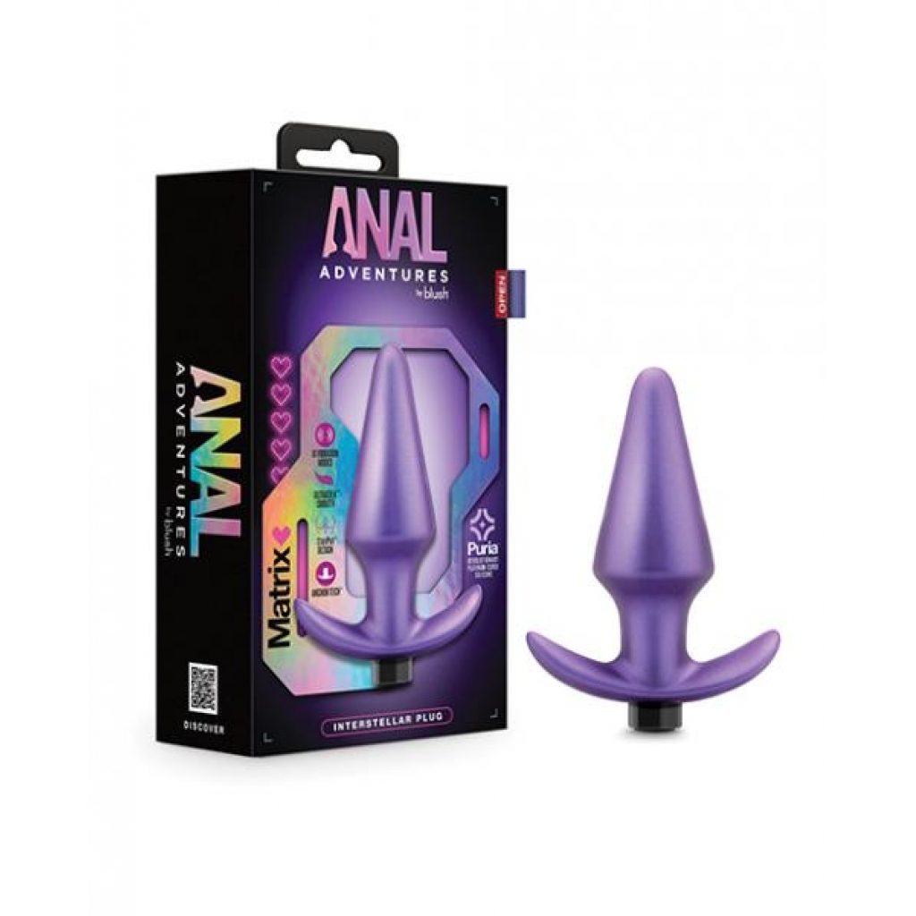 Blush Anal Adventures Matrix Interstellar Plug - Astro Violet Purple