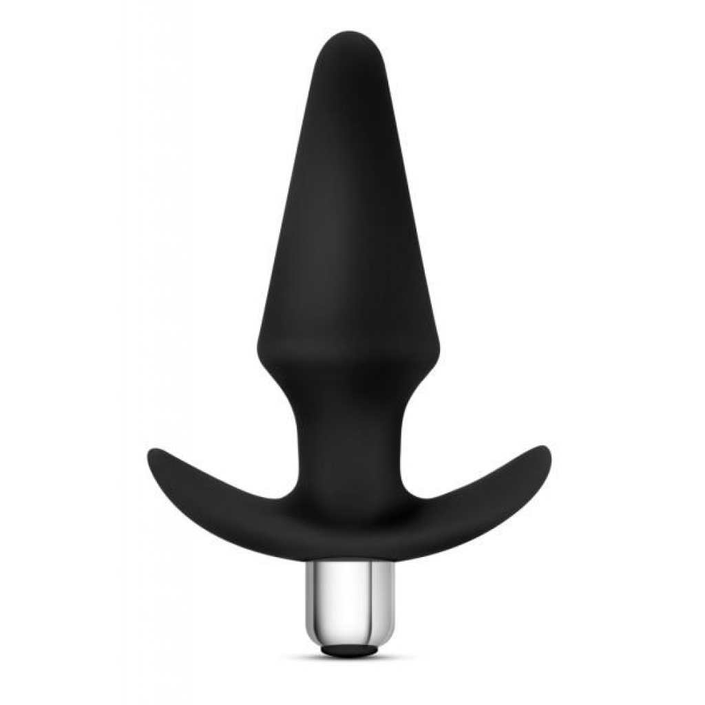 Medium Luxe Discover Vibrating Butt Plug in Black