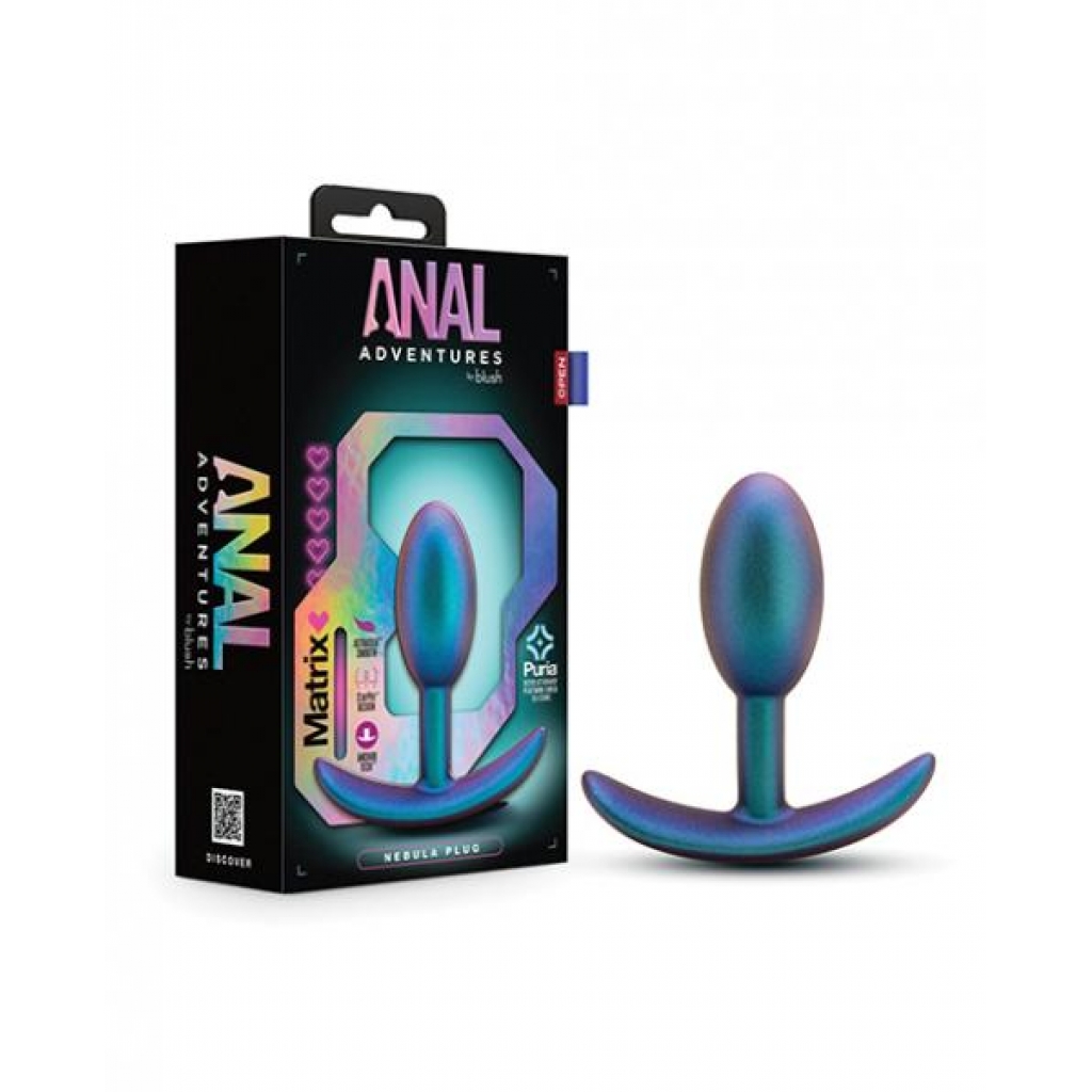 Blush Anal Adventures Matrix Nebula Plug - Turquoise Blue