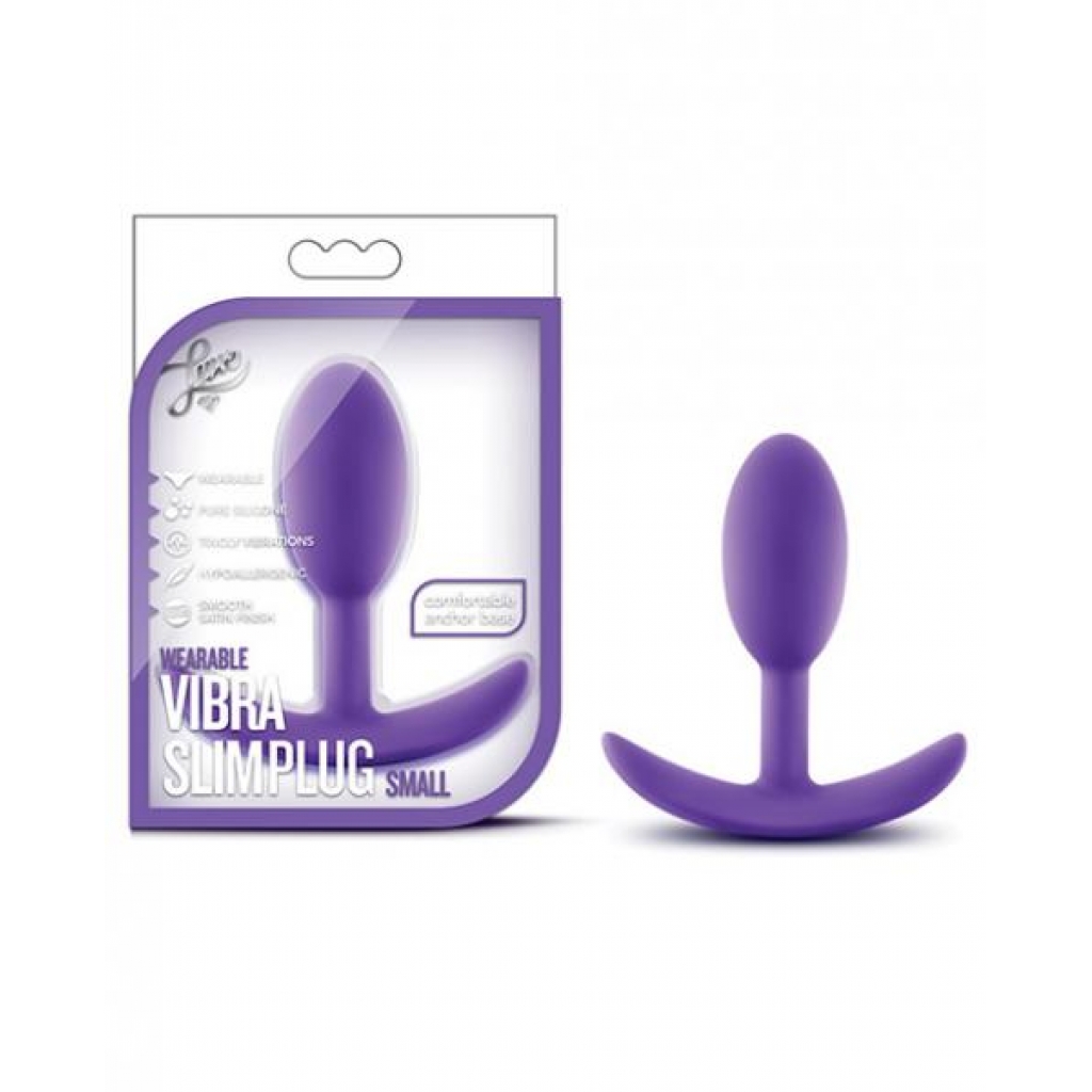 Blush Luxe Wearable Vibra Slim Plug Small - Purple