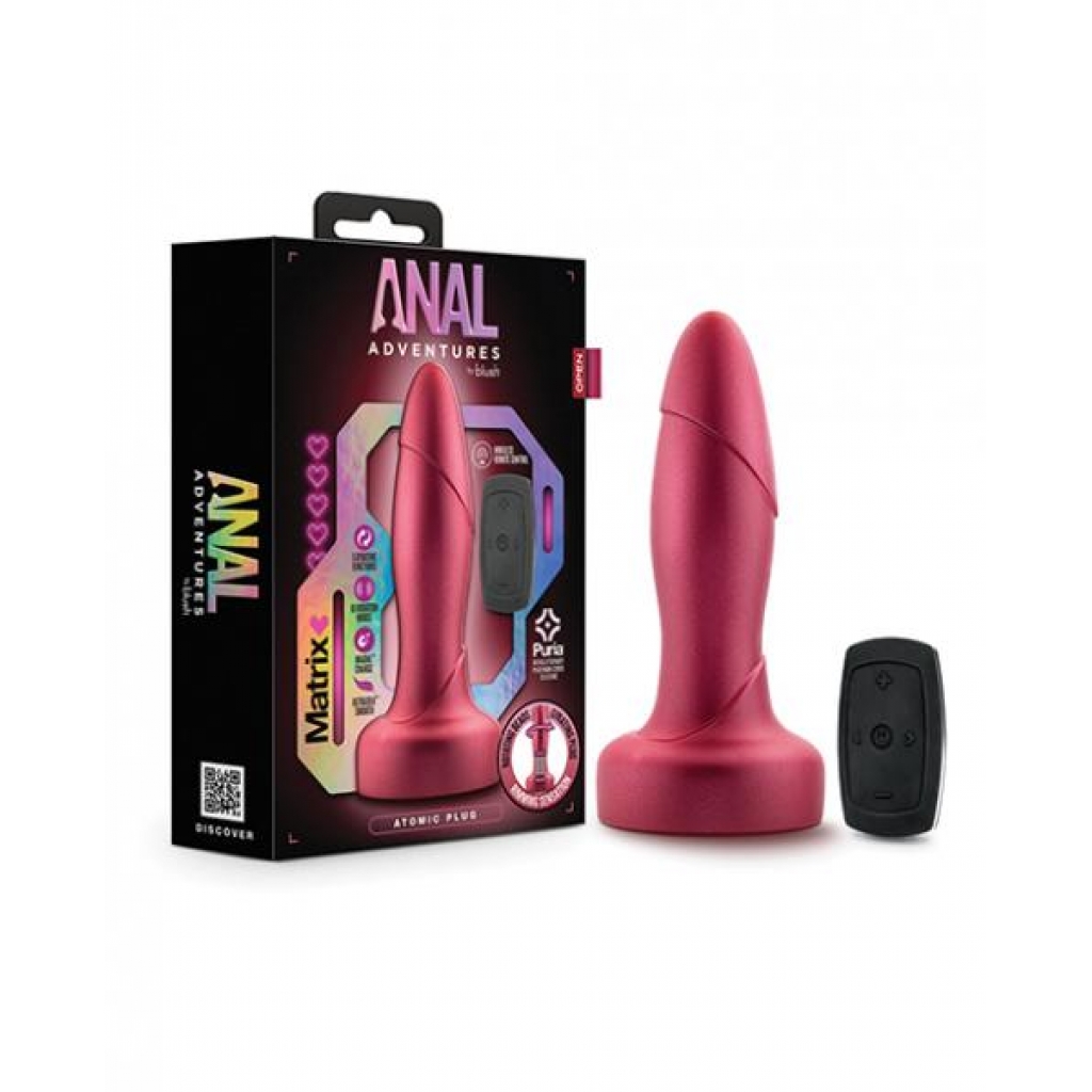 Blush Anal Adventures Matrix Atomic Plug - Martian Wine Red