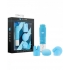 Revitalize Massage Kit with 3 Silicone Attachments - Blue