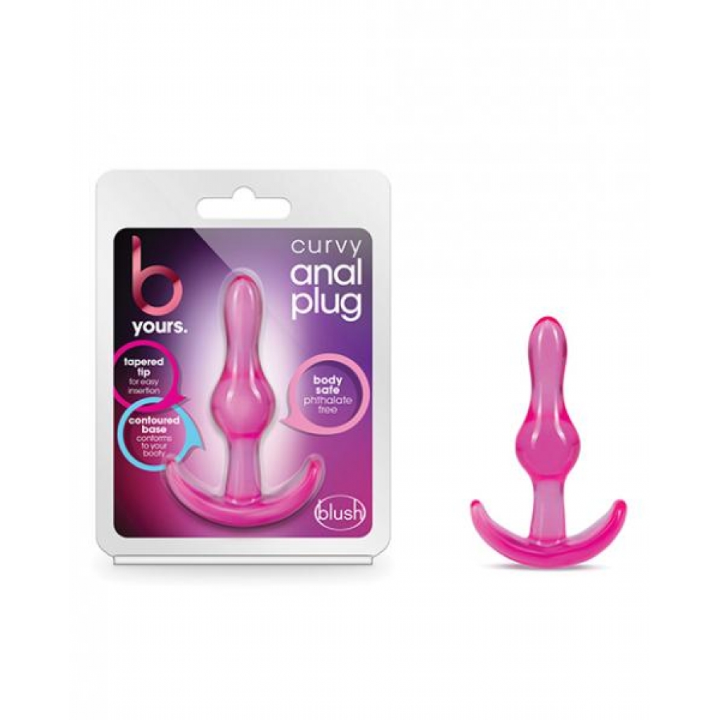 Blush B Yours Curvy Anal Plug - Pink