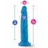 Neo 7.5 Inches Dual Density Cock - Neon Blue