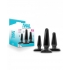 Anal Adventures Basic Plug Kit Black