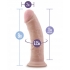 Au Naturel 8 inches Dildo with Suction Cup Beige