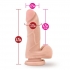 X5 Plus 5-Inch Cock Suction Cup Dildo - Beige