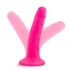 Neo 5.5-inch Dual Density Cock - Neon Pink