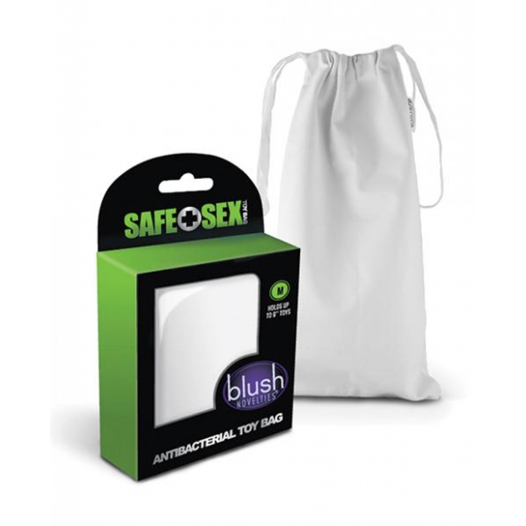 Safe Sex Antibacterial Toy Bag - Medium White