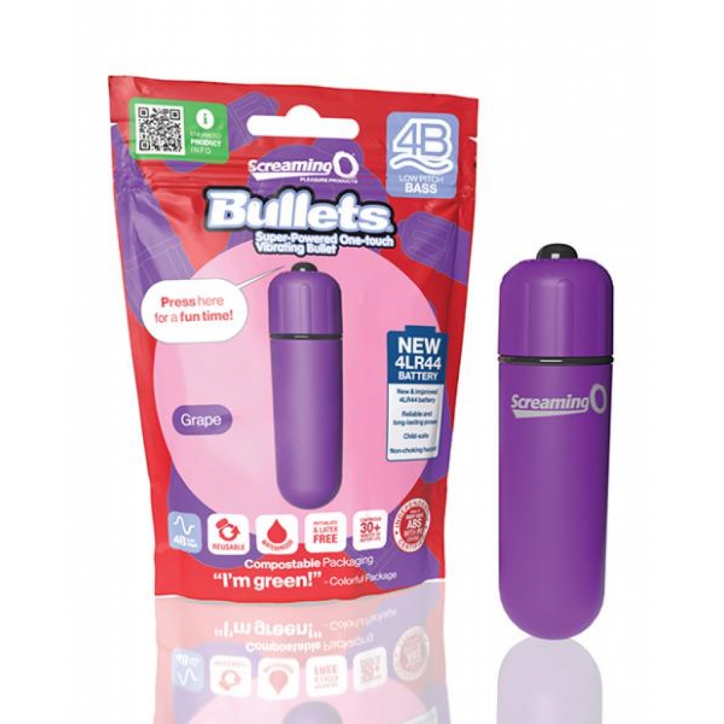 Screaming O 4B Bullet Vibrator - Grape Purple