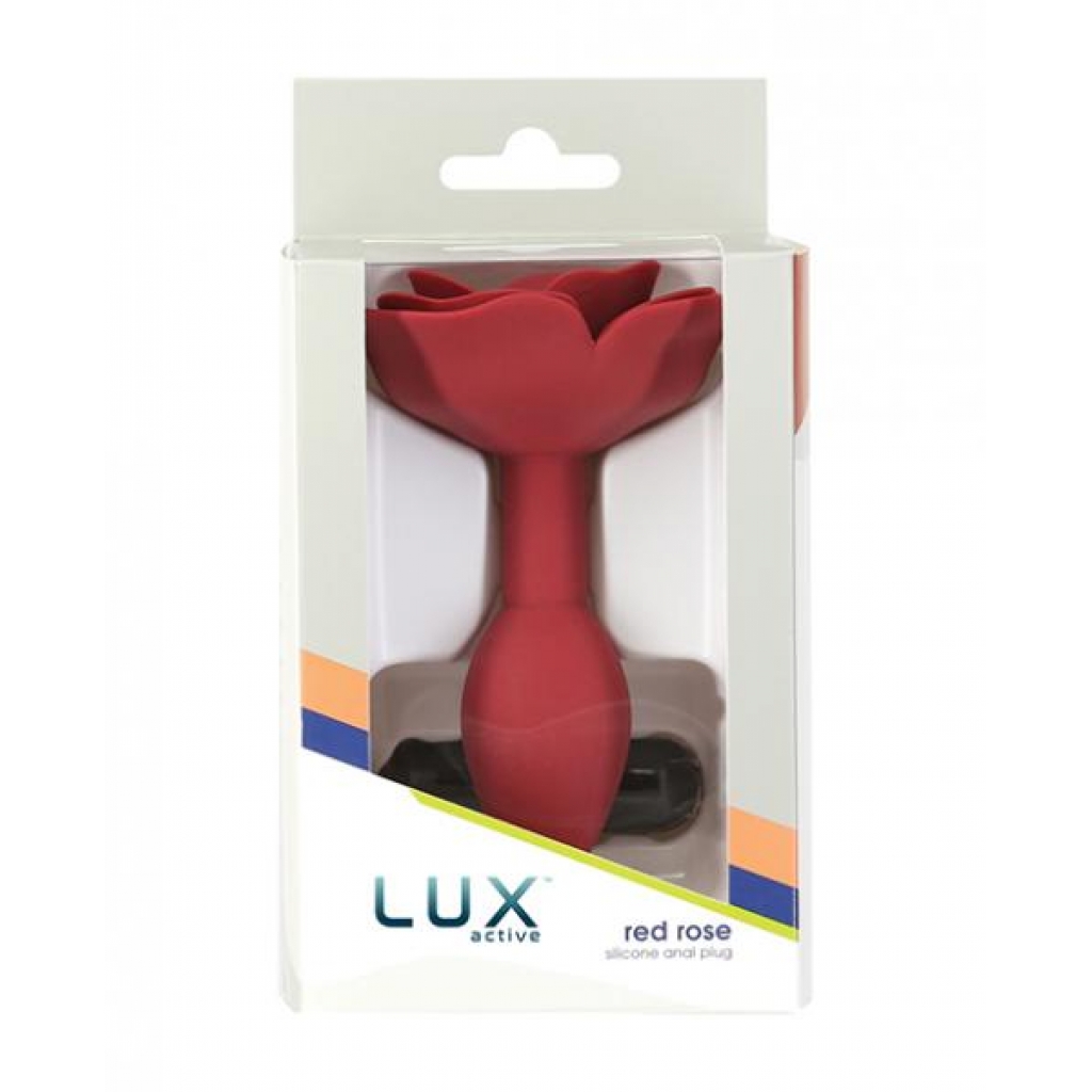 Lux Active Red Rose Silicone Anal Plug