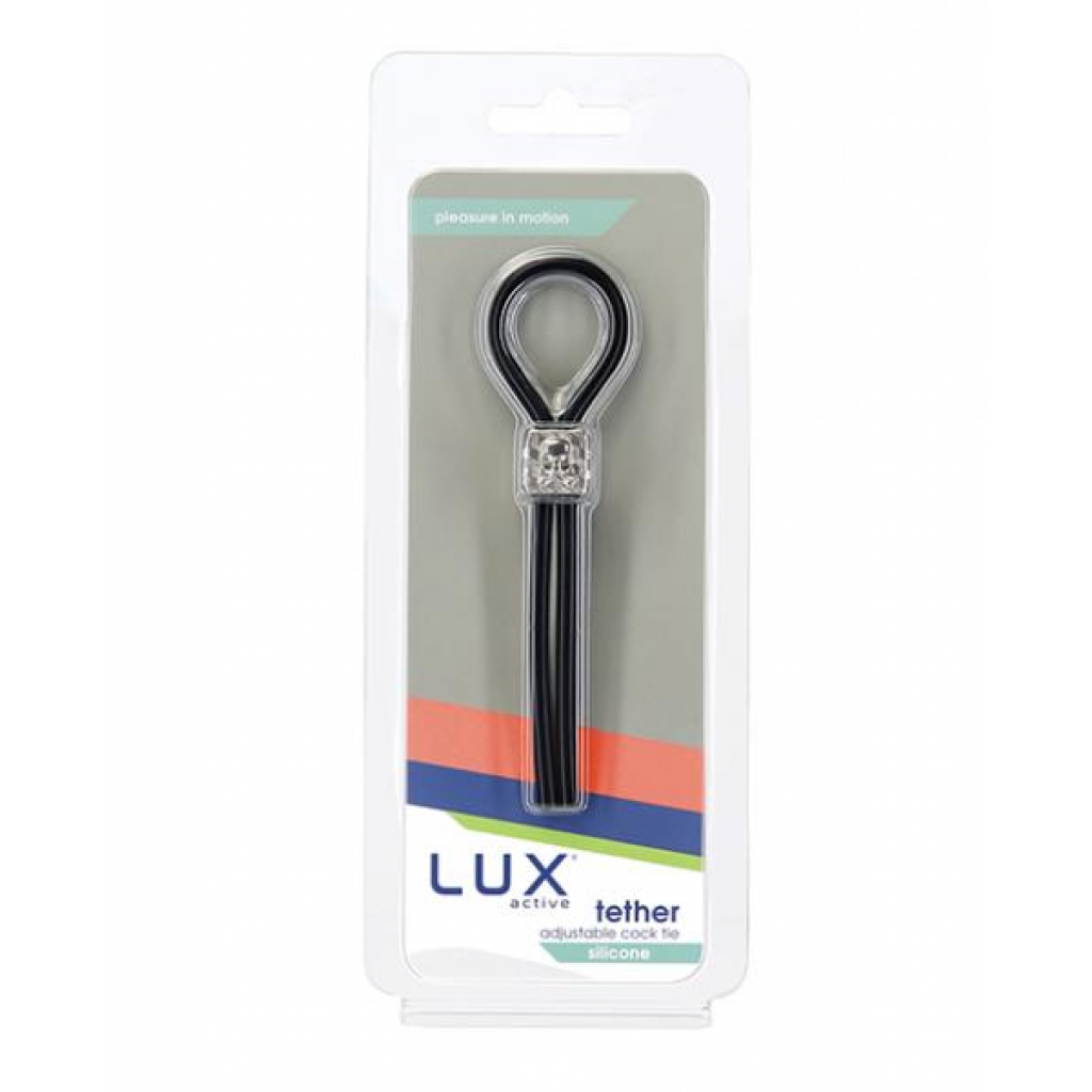 Lux Active Tether Adjustable Cock Tie - Black