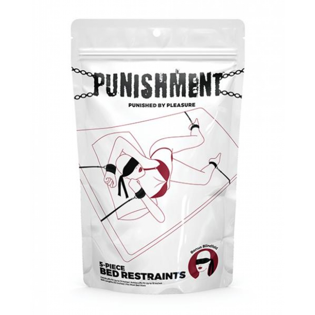 Punishment 5 Pc Bed Restraints