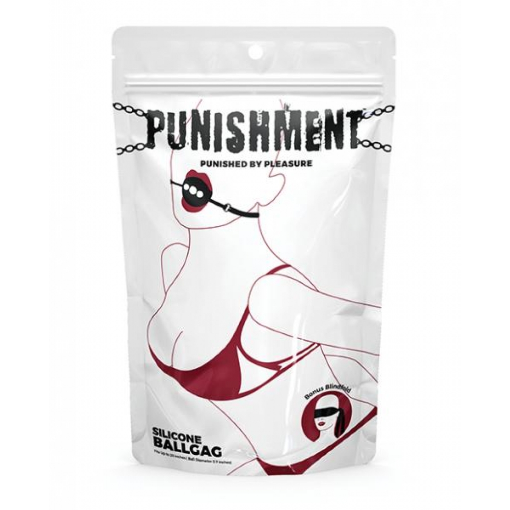 Punishment Silicone Ball Gag - Indulge Your Desires