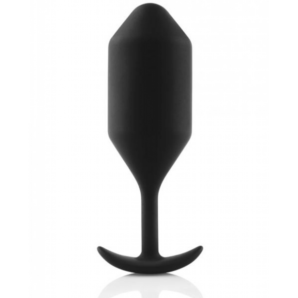 B-Vibe Snug Plug 4 - Black, 9 oz Weight