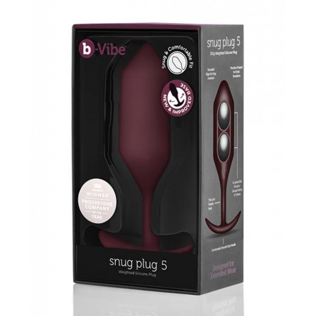 B-vibe Weighted Snug Plug 5 - Explore Fullness!