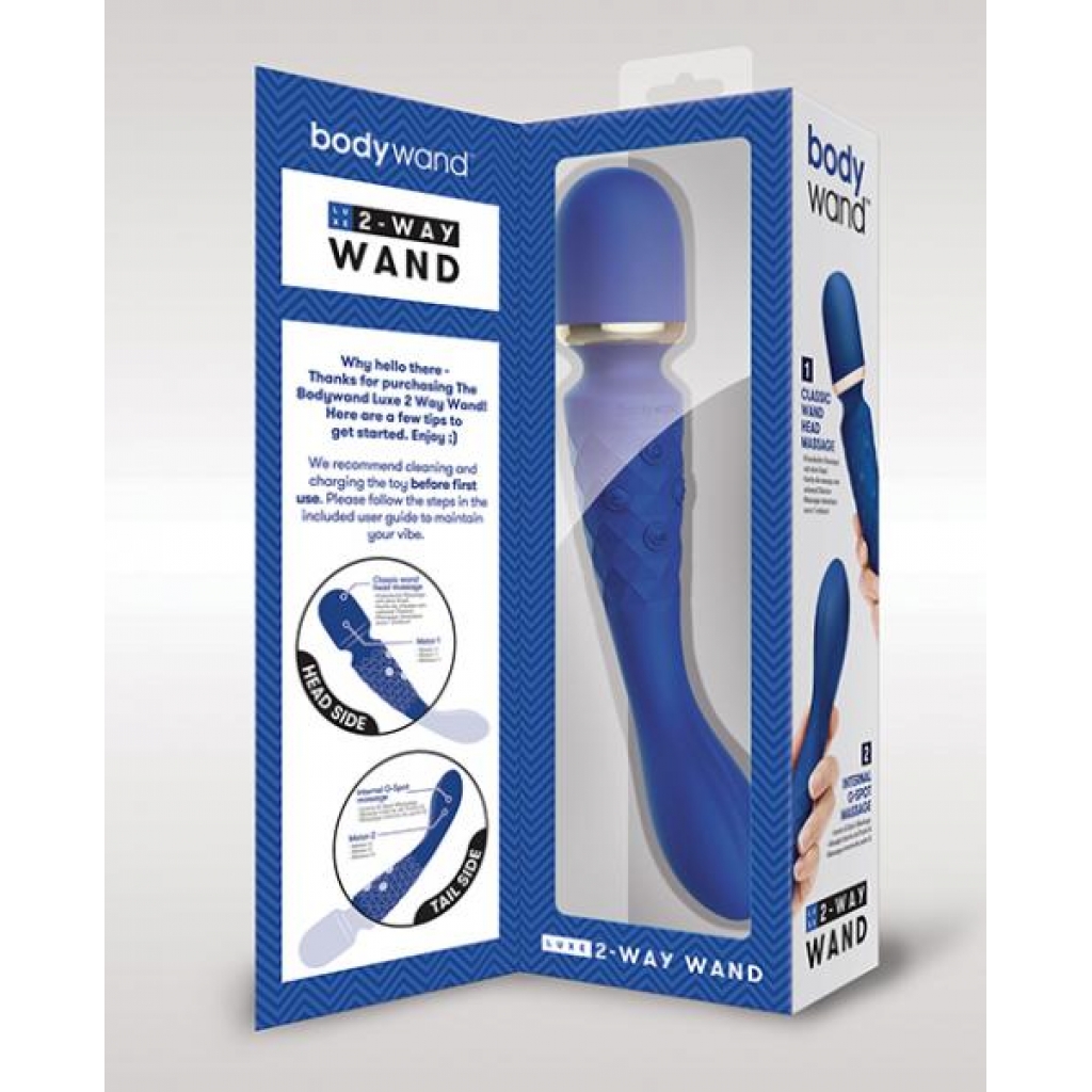 Xgen Bodywand Luxe - 2 Way Wand Head Massager - Blue