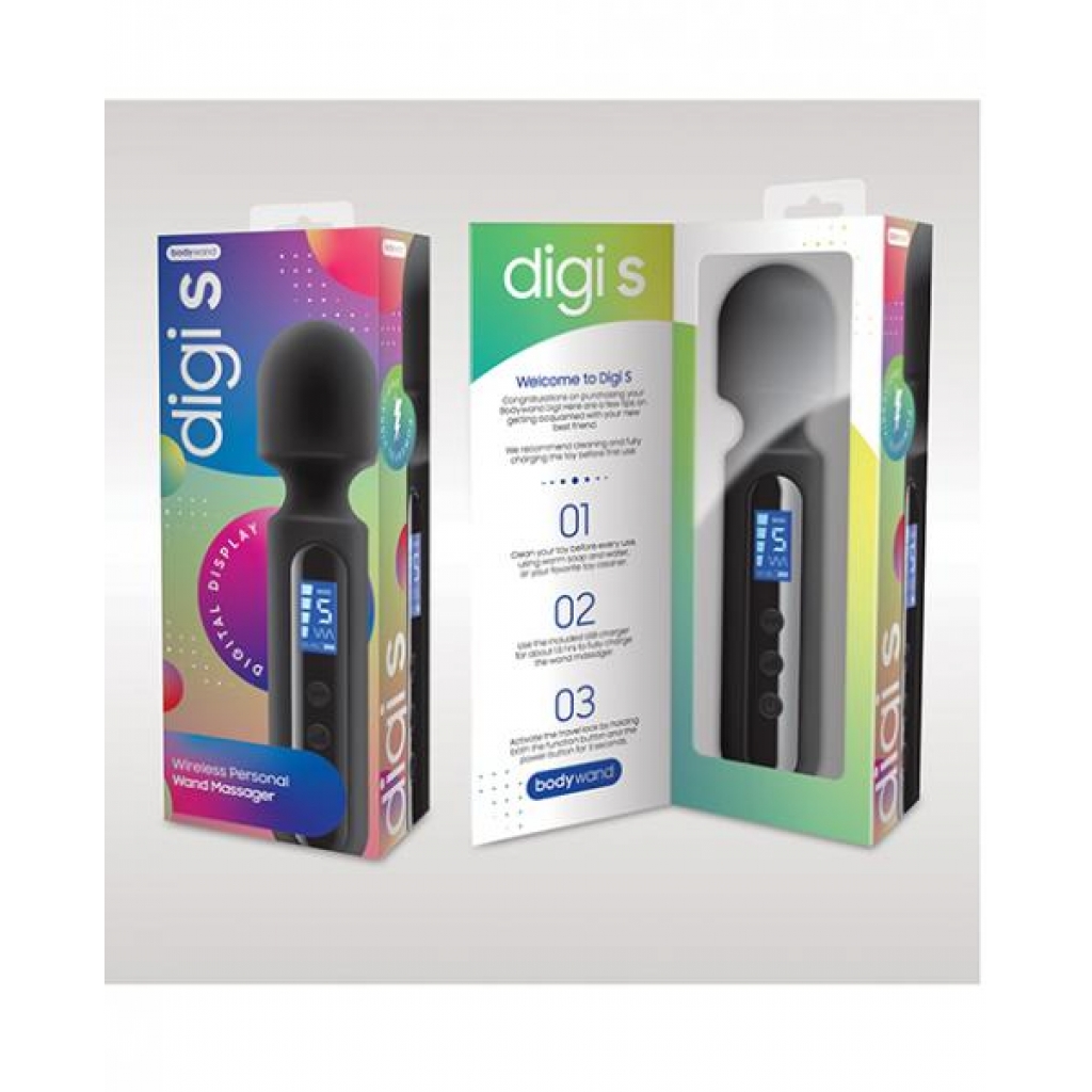 Xgen Bodywand Digi S: Travel-Friendly Massager in Black