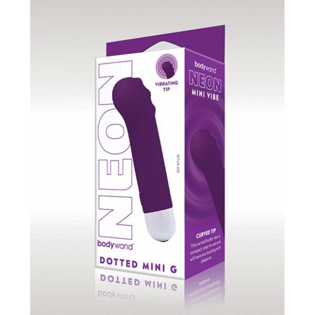 Neon Purple Dotted Mini G Vibe - Bodywand