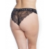 Fine Lace Back Double Strap Waistband - Black OS/XL