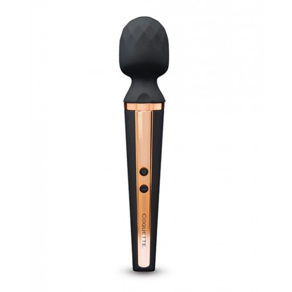 Coquette Luxe Queen Wand - Black/Rose Gold